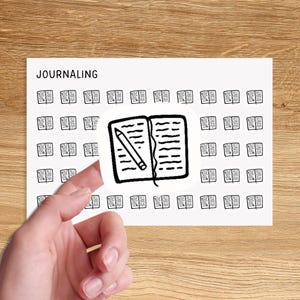 JOURNALING Mini Icon Stickers / Planner Minimal Functional Planner Stickers / Minimalist Stickers / Small Icon Stickers