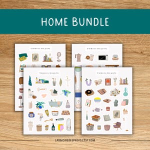 COZY Theme Sticker Sheet / Hygge Planner Stickers / Cozy at Home Stickers Pack