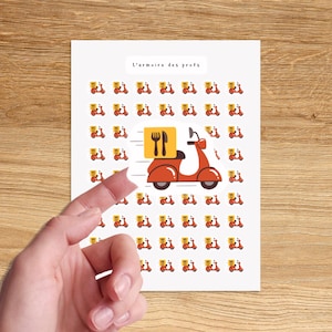 TAKEOUT Fast Food Stickers, Meal Food Eating Out Planner Stickers, Order Food Stickers