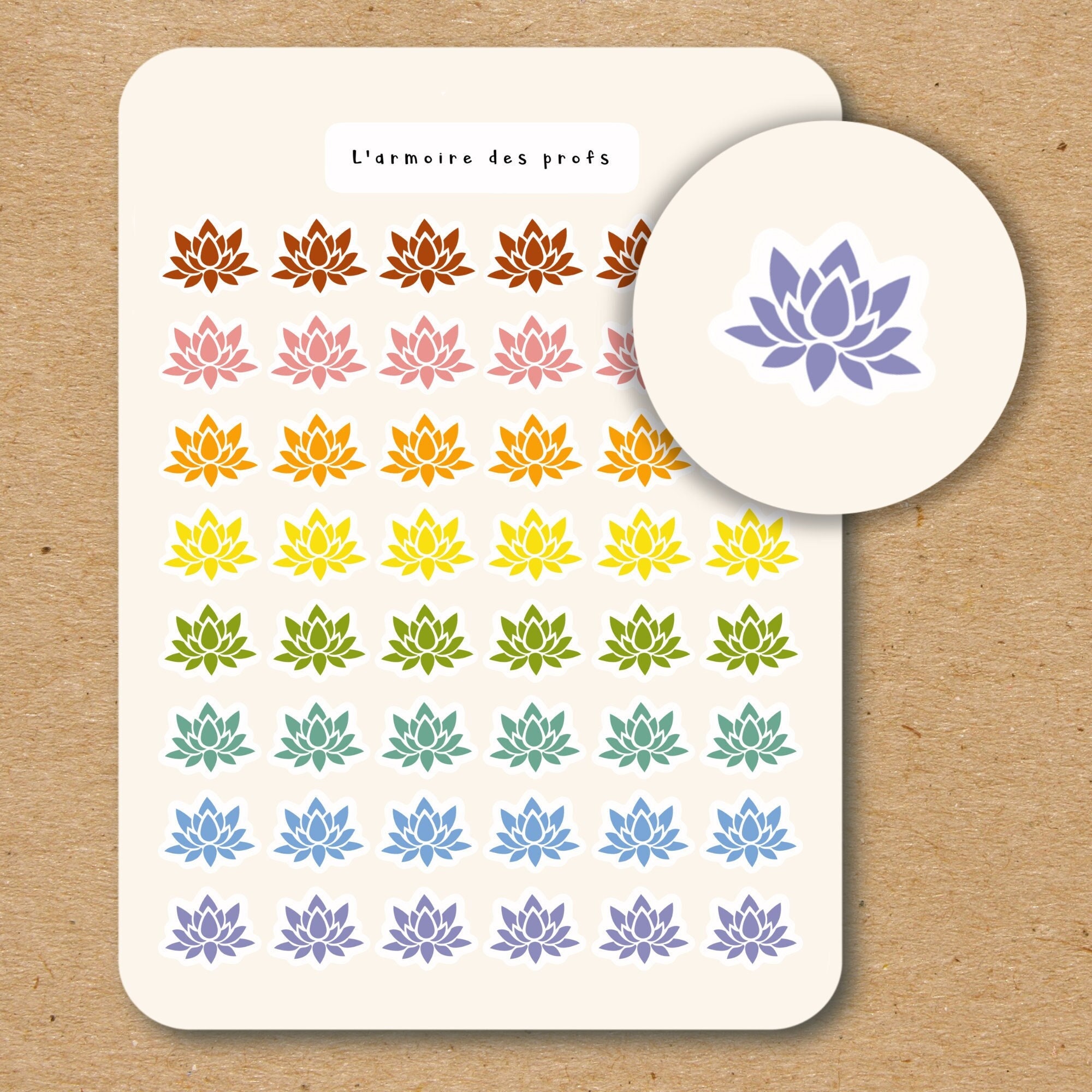 Sticker ZEN Lotus pas cher - Stickers Nature discount - stickers