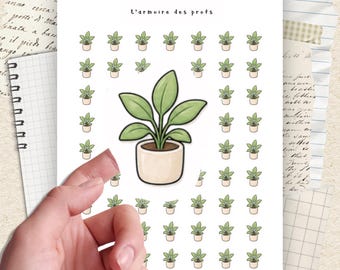 Plant Planner Stickers, Houseplant Stickers, Cozy Planner Icons, Water Plants Functional Stickers, Chores Stickers