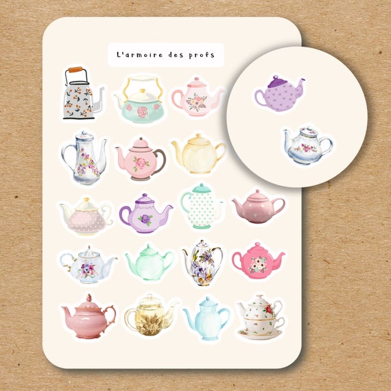 Planner & Bullet Journal Sticker Sheet TEA Sticker Sheet Paper Stickers ...