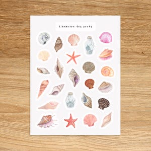 ZEESCHELPEN Stickers / Stickers voor planners / Dagboekstickers
