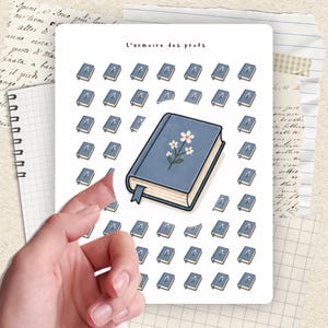 Reading Planner Stickers, Book Lover Stickers, Reading Journal Icons, Cozy Book Stickers, Book Tracker Planner Stickers