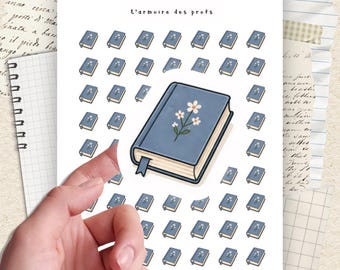 Reading Planner Stickers, Book Lover Stickers, Reading Journal Icons, Cozy Book Stickers, Book Tracker Planner Stickers