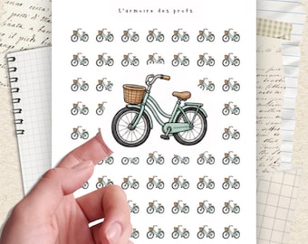 Sport Planner Stickers, Cycling Stickers, Bicycle Icon Stickers, Bike Functional Planner Stickers, Beach Bike Planner Stickers