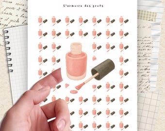 Adesivi per appuntamenti unghie, adesivi per manicure e pedicure, adesivi per agenda di bellezza, adesivi per la cura di sé, adesivi per salone di bellezza