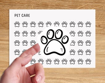 VET APPT Mini Icon Stickers for Planner / Vet Appointment Icon Stickers / Paw Minimal Planner Stickers / Appointment Icon Stickers