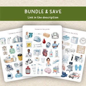 Nurse Planner Stickers, Medical Sticker Sheet, Healthcare Hospital Stickers, Doctor Nurse Planner, Clinical Work Stickers image 2