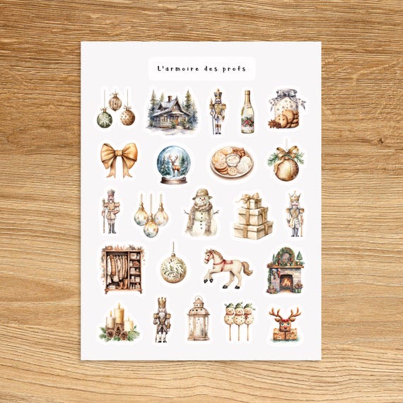 CHRISTMAS Sticker Pack, Santa Cozy Planner Stickers, Stockings Gift, Winter Holiday Sticker Pack, Christmas Gifts