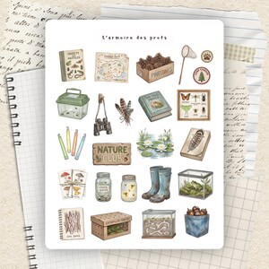 Nature Explorer Ephemera, Outdoor Adventure Stickers, Forest Discovery Scrapbook, Camping Journal, Wildlife Nature Clipart