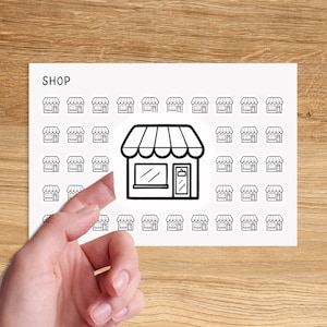 TIENDA Mini pegatinas de iconos para planificador / pegatinas de iconos de diligencias / pegatinas de iconos mínimos de finanzas