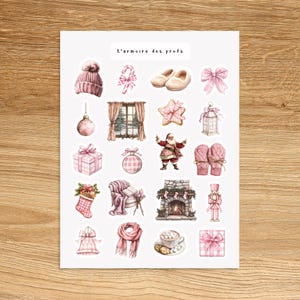 CHRISTMAS Planner Stickers, Cozy Holiday Decor Stickers, Stockings Gifts, Winter Theme Stickers, Planner Accessories, Santa Christmas Gifts