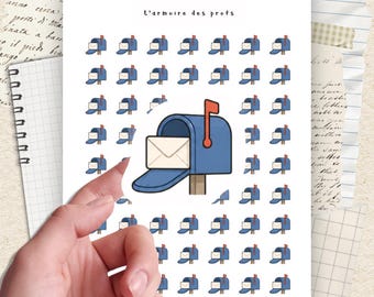 Mail Planner Stickers, Letter Mailbox Stickers, Happy Mail Icons, Shipping Planner Stickers