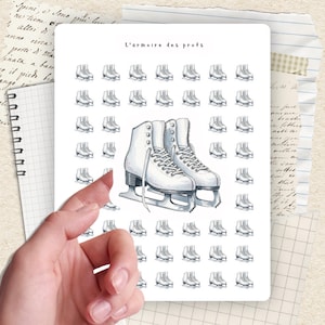 Sports Planner Stickers, Figure Skating Stickers, Winter Sports Stickers, Ice Skating Practice Stickers, Workout Mini Icon Sheet