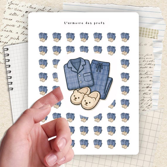 Pajama Planner Stickers, Cozy Night Routine Stickers, Sleep Routine Planner Icons, Self Care Stickers, Pajama Day