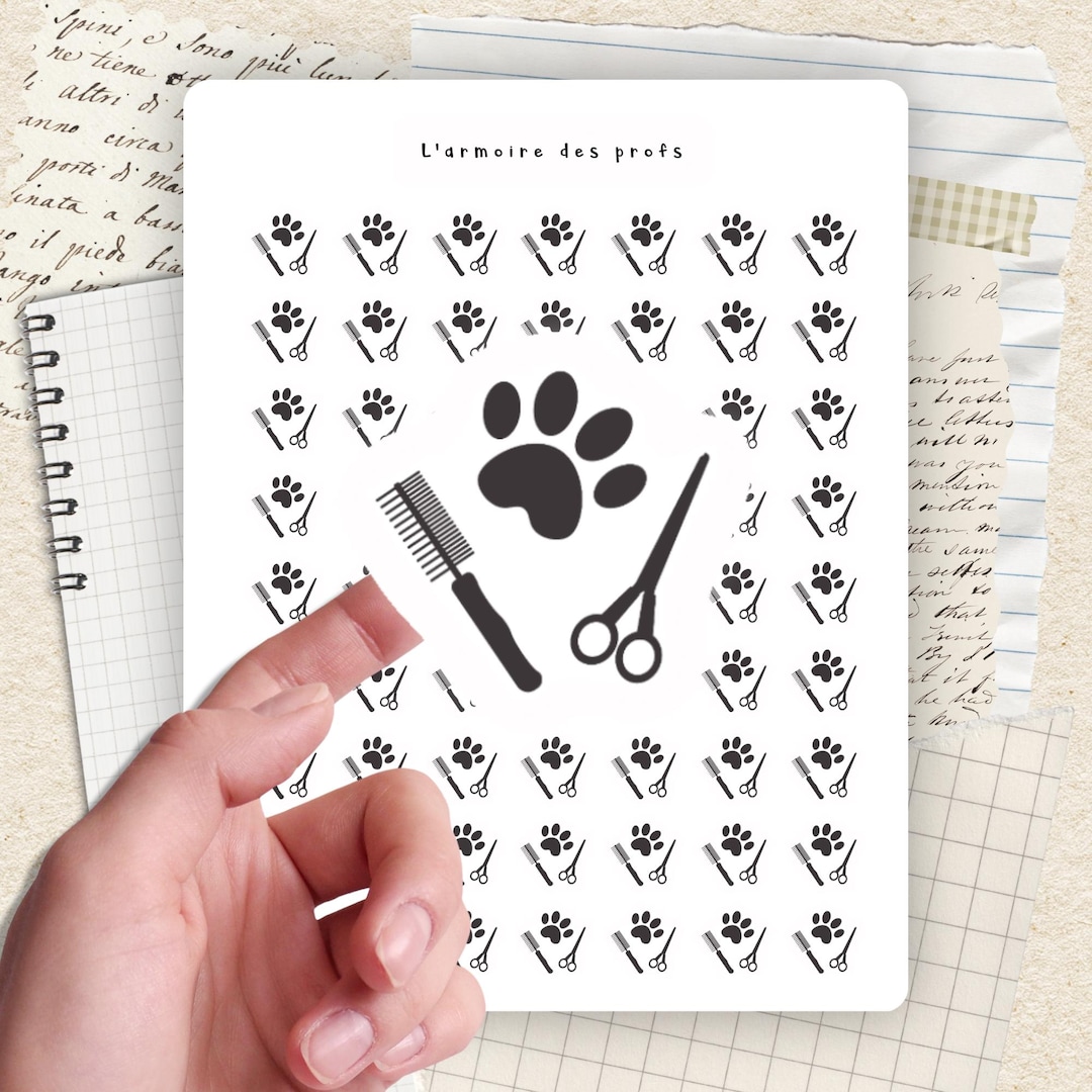 Pet Grooming Stickers, Dog Care Icons, Grooming Appointment, Pet Care ...