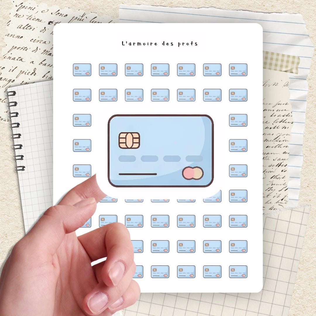 Money Planner Stickers, Credit Card Stickers, Finance Tracker Stickers ...