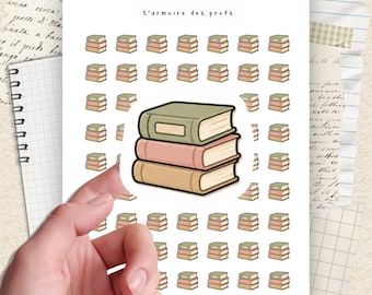 Reading Planner Stickers, Book Lover Stickers, Reading Journal Icons, Cozy Book Stickers, Book Tracker Planner Stickers