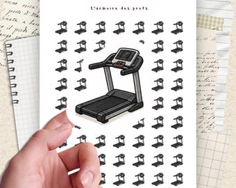 Treadmill Planner Stickers, Workout Planner Icons, Fitness Tracker Stickers, Gym Planner Stickers, Exercise Stickers