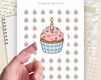 Birthday Planner Stickers, Birthday Icon Stickers, Party & Celebration Icons, Cake Balloons Gift Stickers, Happy Birthday Stickers