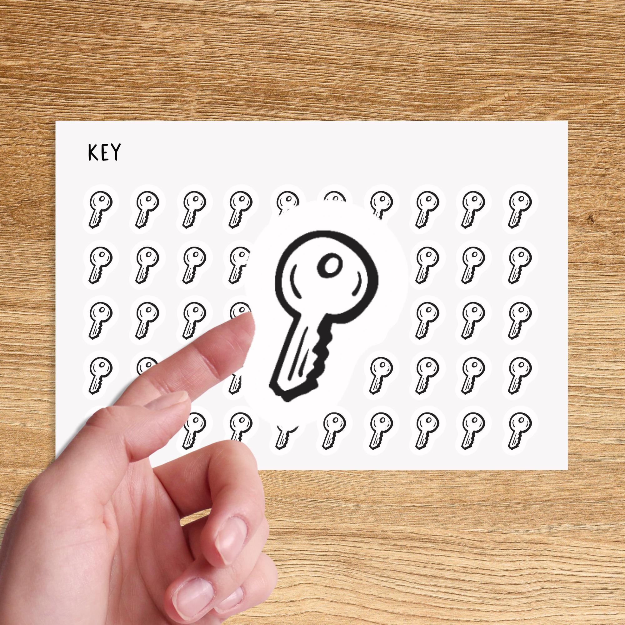Key Dependency Sticker KEY Mini Icon Stickers for Planner / House Icon Stickers / Bill Due ...