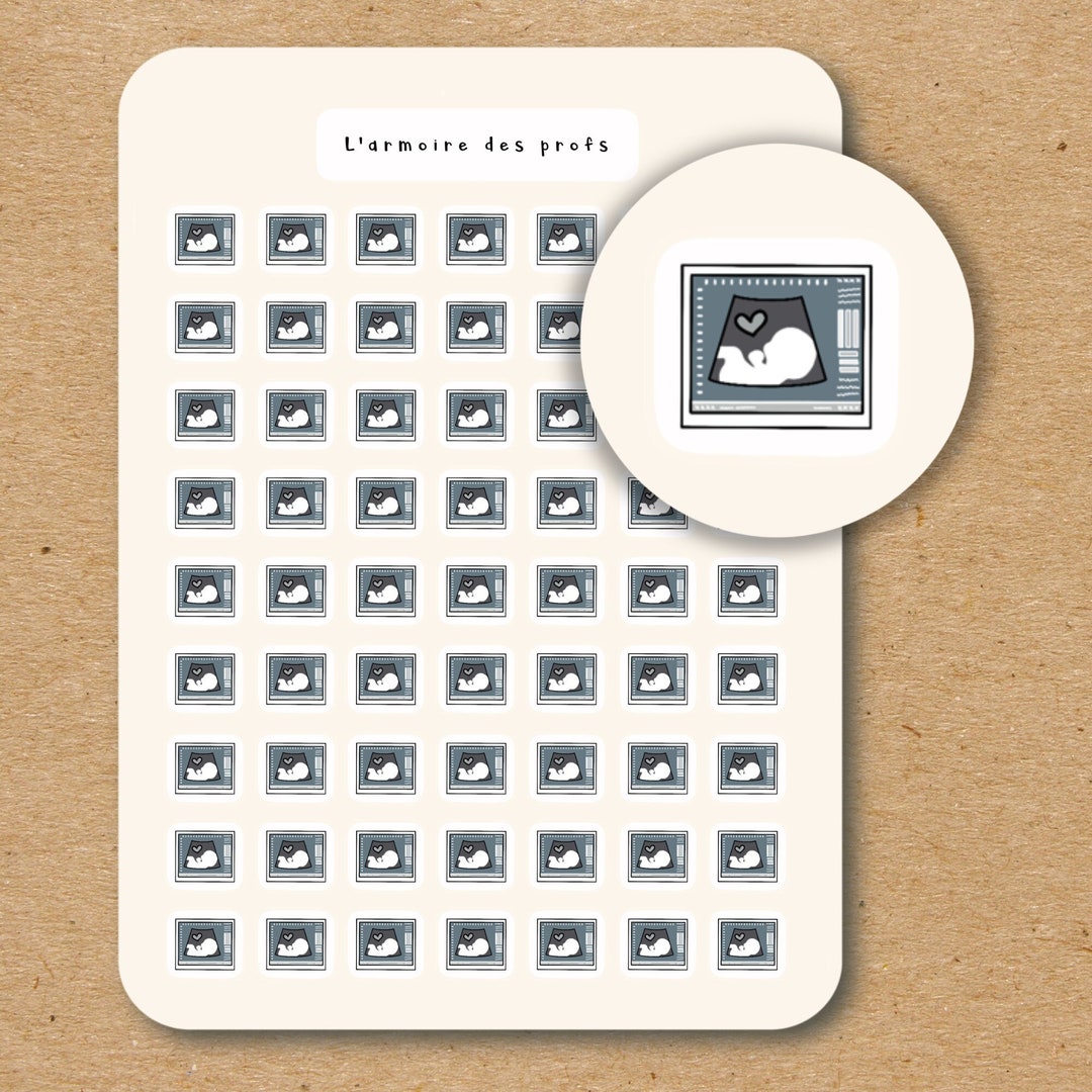 ULTRASOUND Icon Stickers for Planner / Baby Icon Stickers / Pregnancy ...