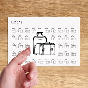 VACATION Mini Icon Stickers / Travel Minimal Functional Planner Stickers / Day Off Minimalist Stickers