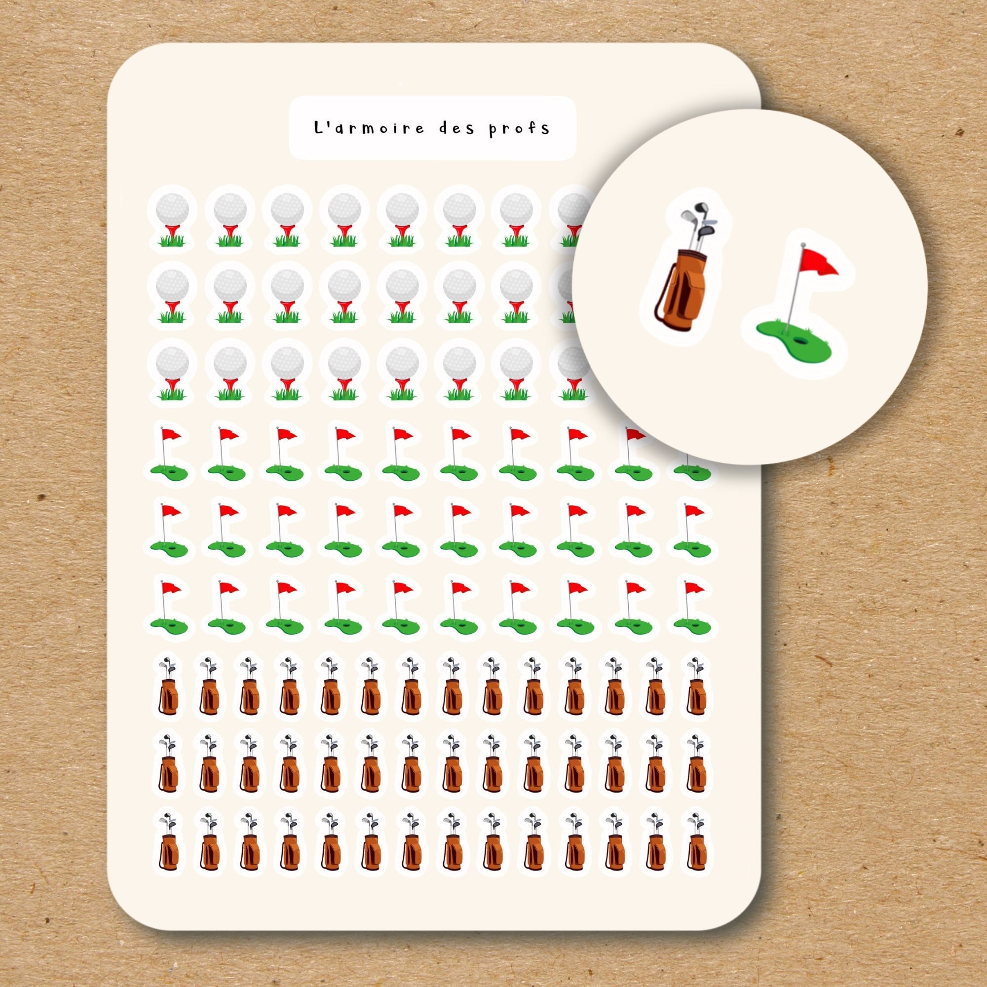 GOLF Planner Stickers / Sport Icon Stickers