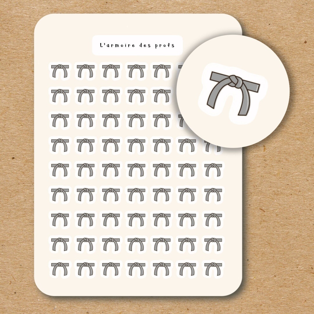KARATE Icon Stickers / Martial Arts Sticker Sheet / Karate - Etsy