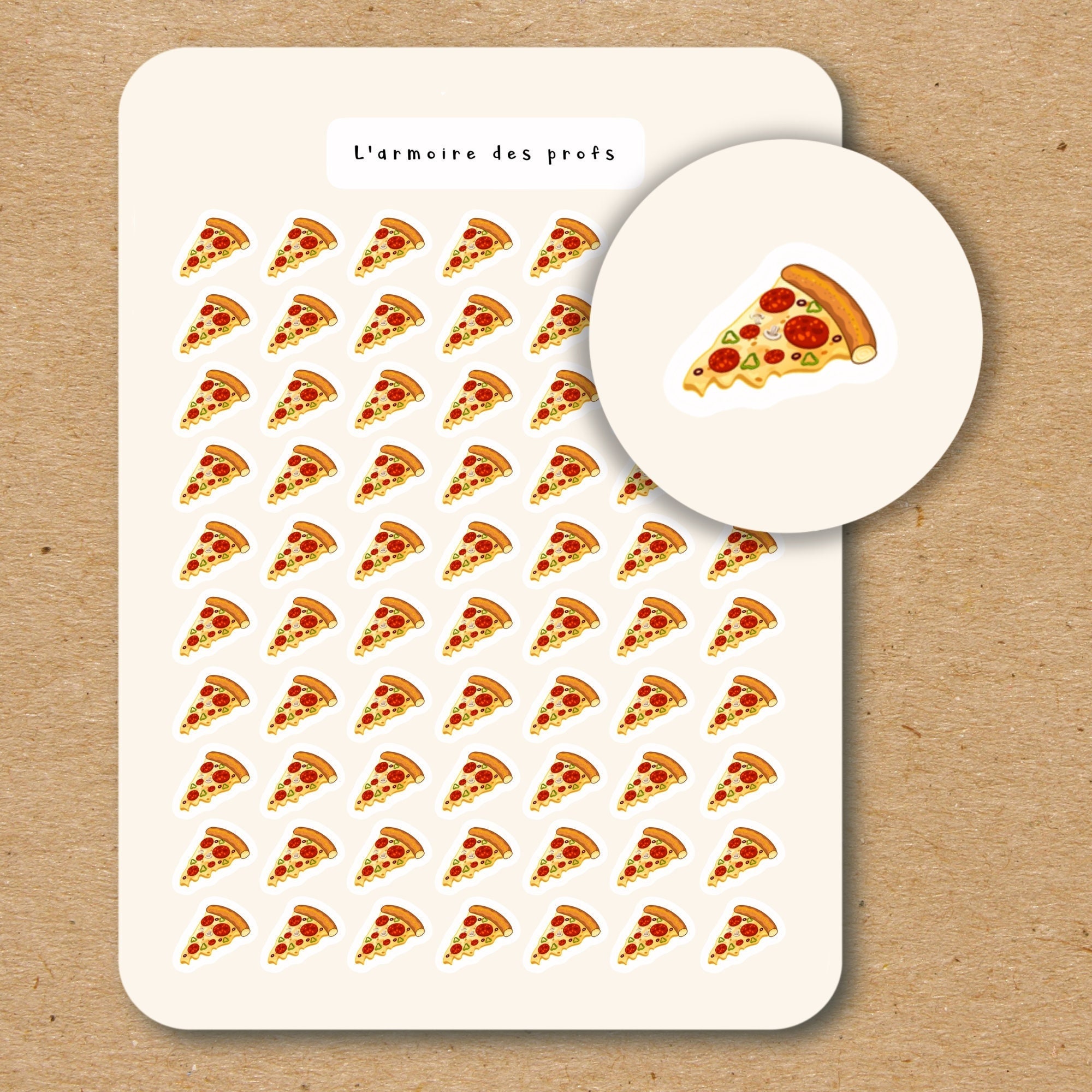 PIZZA Planner Stickers Sheet / Pizza Slice Icon Stickers - Etsy