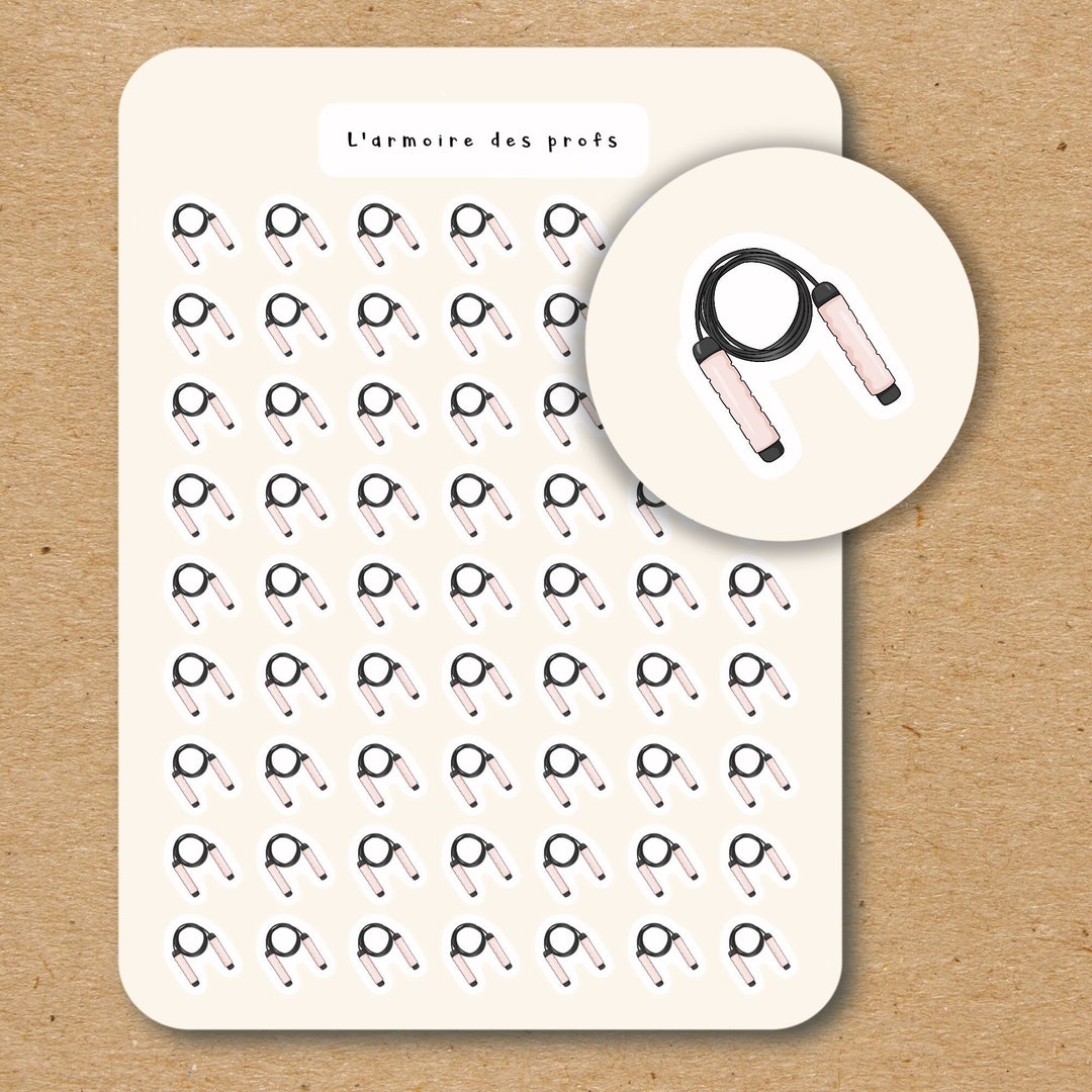 JUMP ROPE Icon Stickers for Planner / Fitness Planner Stickers ...