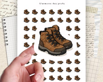 Sport Planner Stickers, Hiking Planner Stickers, Hiking Boots Stickers, Outdoor Adventure Planner Stickers