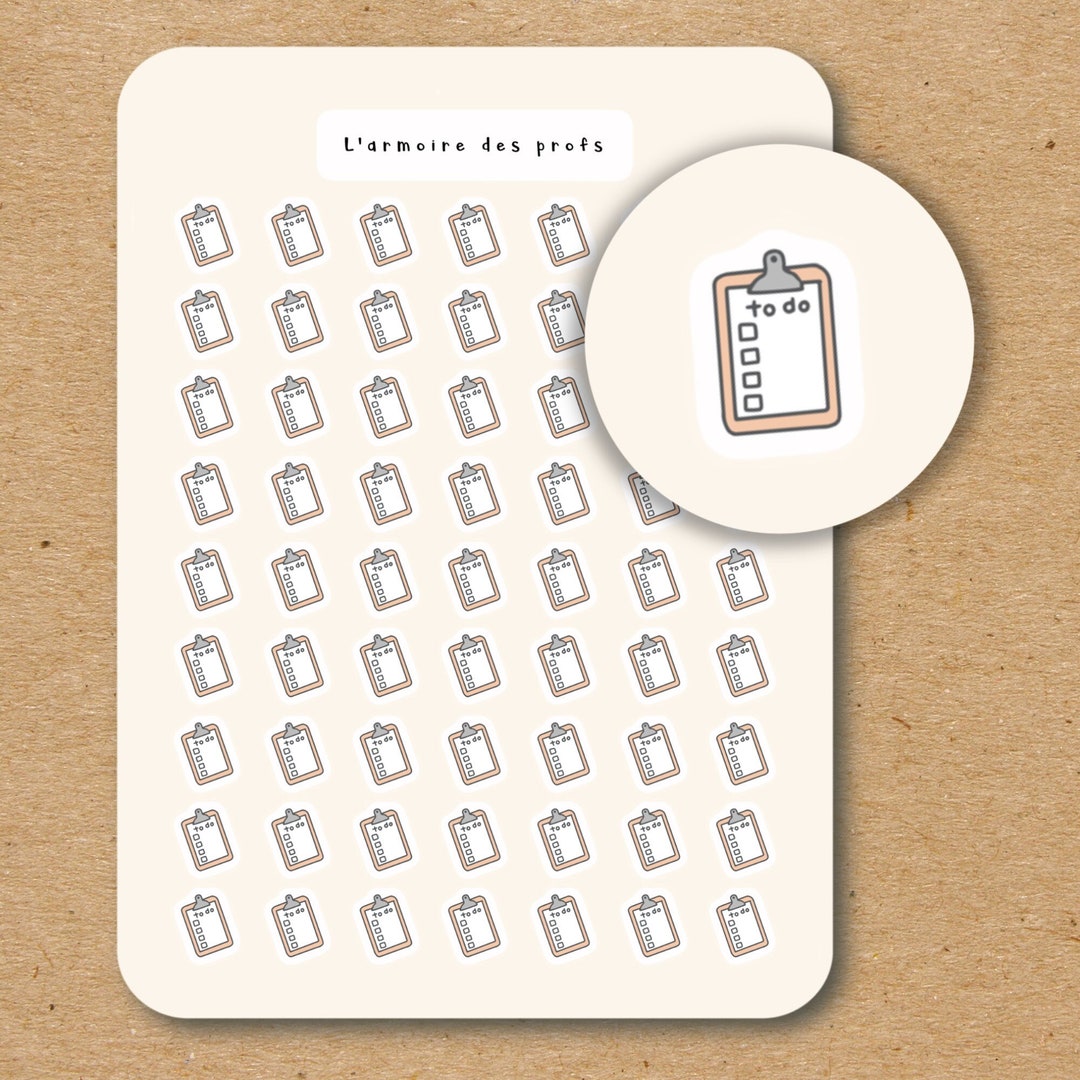 To Do Request Sticker TO DO Icon Sticker Sheet / Stationery Planner Stickers - Etsy