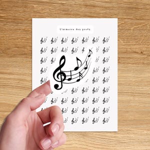 MUSIC Planner Stickers, Music Lesson Planner Stickers, Music Note Stickers, Music Instrument Stickers, Music Hobby Stickers