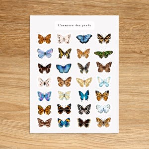 BUTTERFLY Theme Sticker Sheet / Animal Planner Stickers / Planner & Journal Sticker Sheet