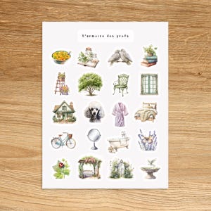 COZY HOME Theme Sticker Sheet / Hygge Planner Stickers / Home Planner & Journal Sticker Sheet