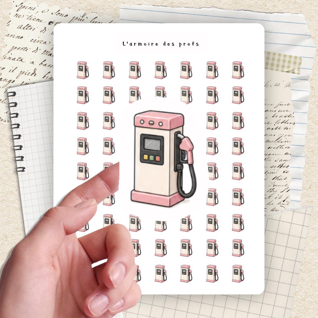 Gas Planner Stickers, Fuel Icons, Car Expense Stickers, Budget Stickers ...