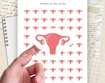 Period Tracker Stickers, Menstrual Cycle Stickers, Feminine Care Stickers, Health Tracker Stickers, Self Care Planner Stickers