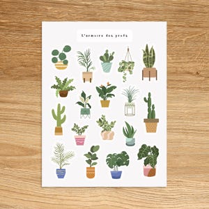 PLANT Stickers / Plant Sticker Sheet