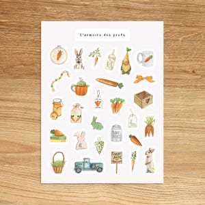 EASTER Theme Sticker Sheet / Spring Planner Stickers / Planner & Journal Sticker Sheet