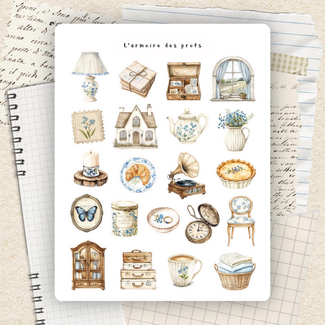 Cozy Home Planner Stickers, Daily Life Stickers, Cottagecore Planner ...