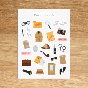 INSPECTOR Stickers for Planners Journals and Notebooks, Profession Stickers, Decorative Planner Stickers