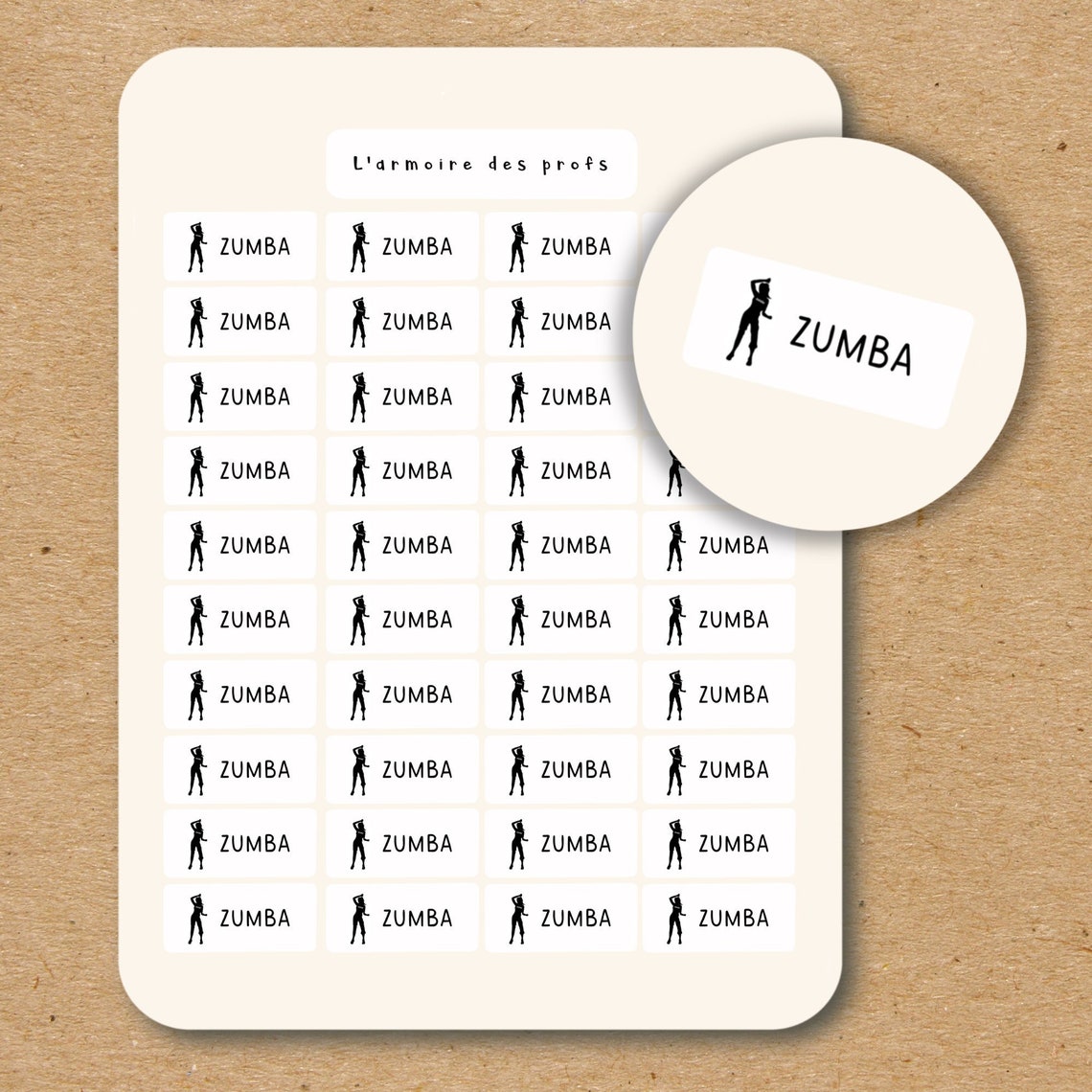 ZUMBA Stickers for Planner / Workout Planner Stickers / Etsy