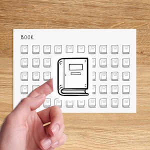 BOOK Mini Icon Stickers for Planner / Reading Icon Stickers / Minimal Planner Stickers