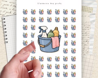 Cleaning Planner Stickers, Chores Stickers, Sunday Reset Weekly Planner, House Cleaning Tracker, Functional Icons