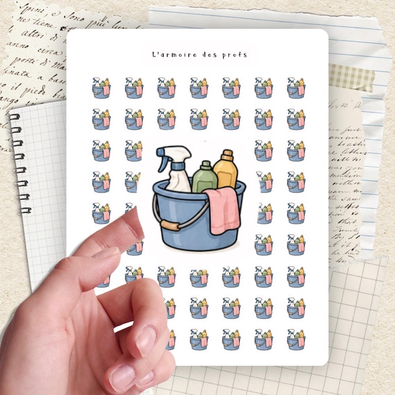 Cleaning Planner Stickers, Chores Stickers, Sunday Reset Weekly Planner, House Cleaning Tracker, Functional Icons