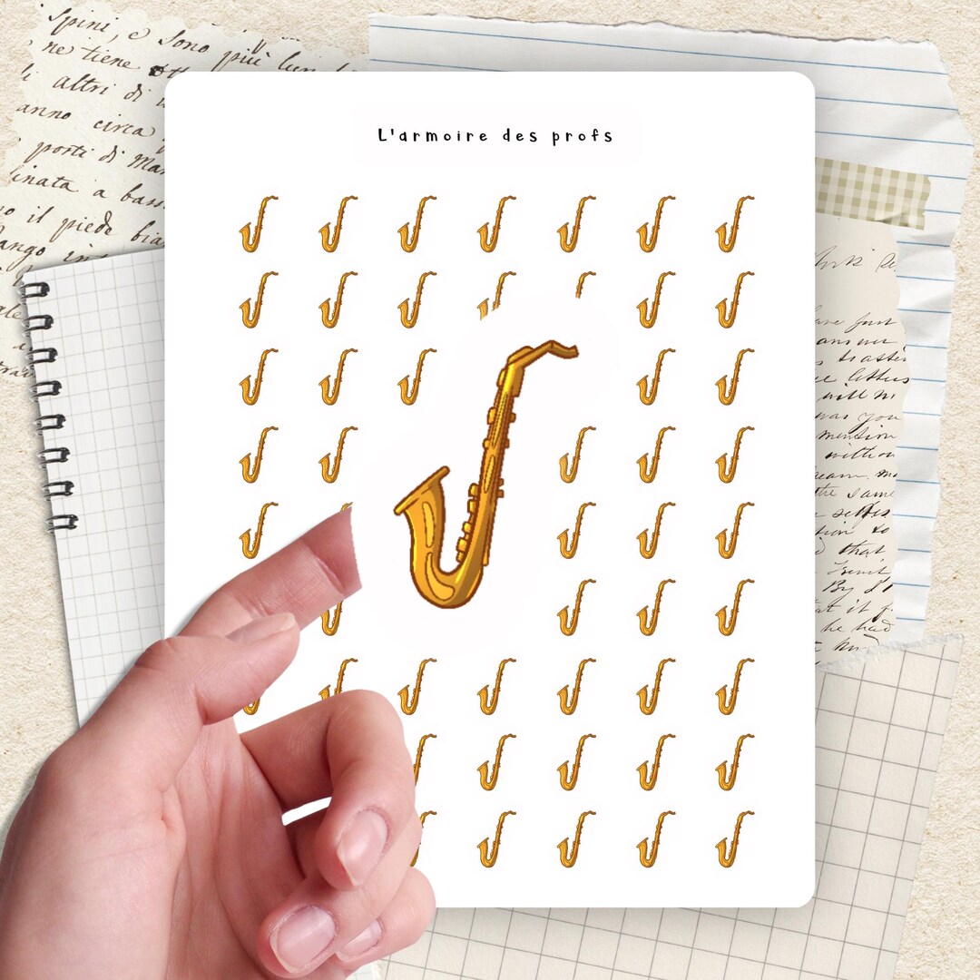 Music Planner Stickers, Saxophone Stickers, Practice Stickers ...