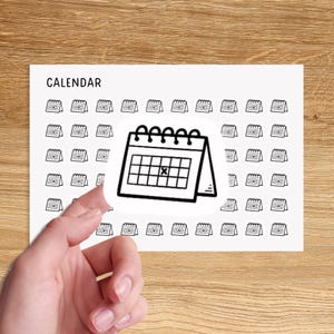 APPOINTMENT Mini Icon Stickers for Planner / Minimalist Mini Journal Stickers / Calendar Minimal Planner Stickers