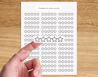 OVERALL Book Rating Stickers / Book Review Planner Stickers / Star Rating Stickers / Book and Movie Rating Tracker / Bookish Stickers Pack